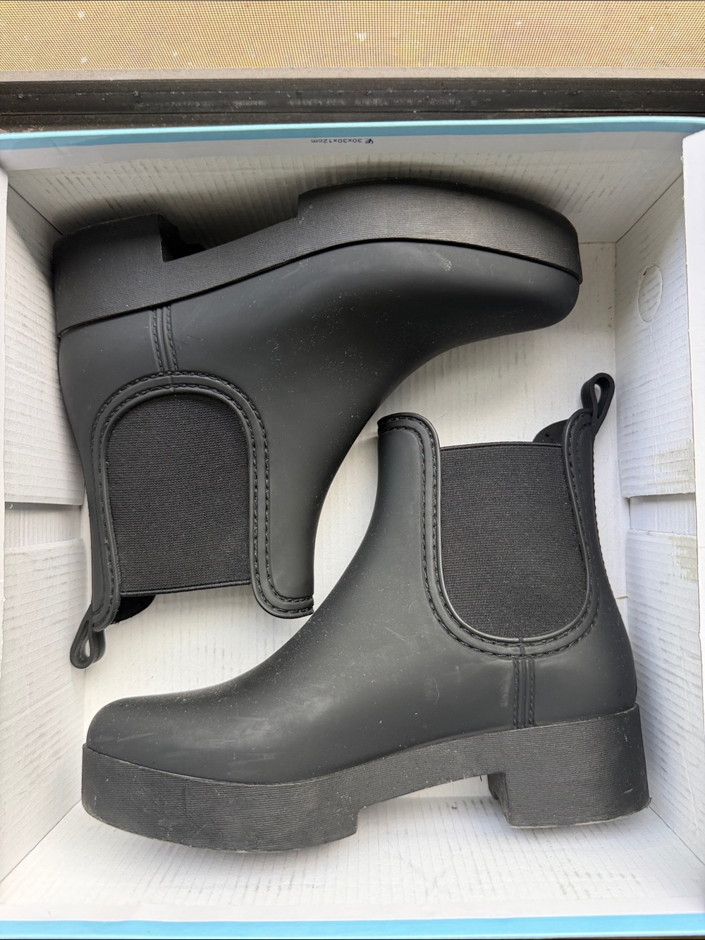 Jeffrey Campbell Kids Black Chelsea Rain Boots